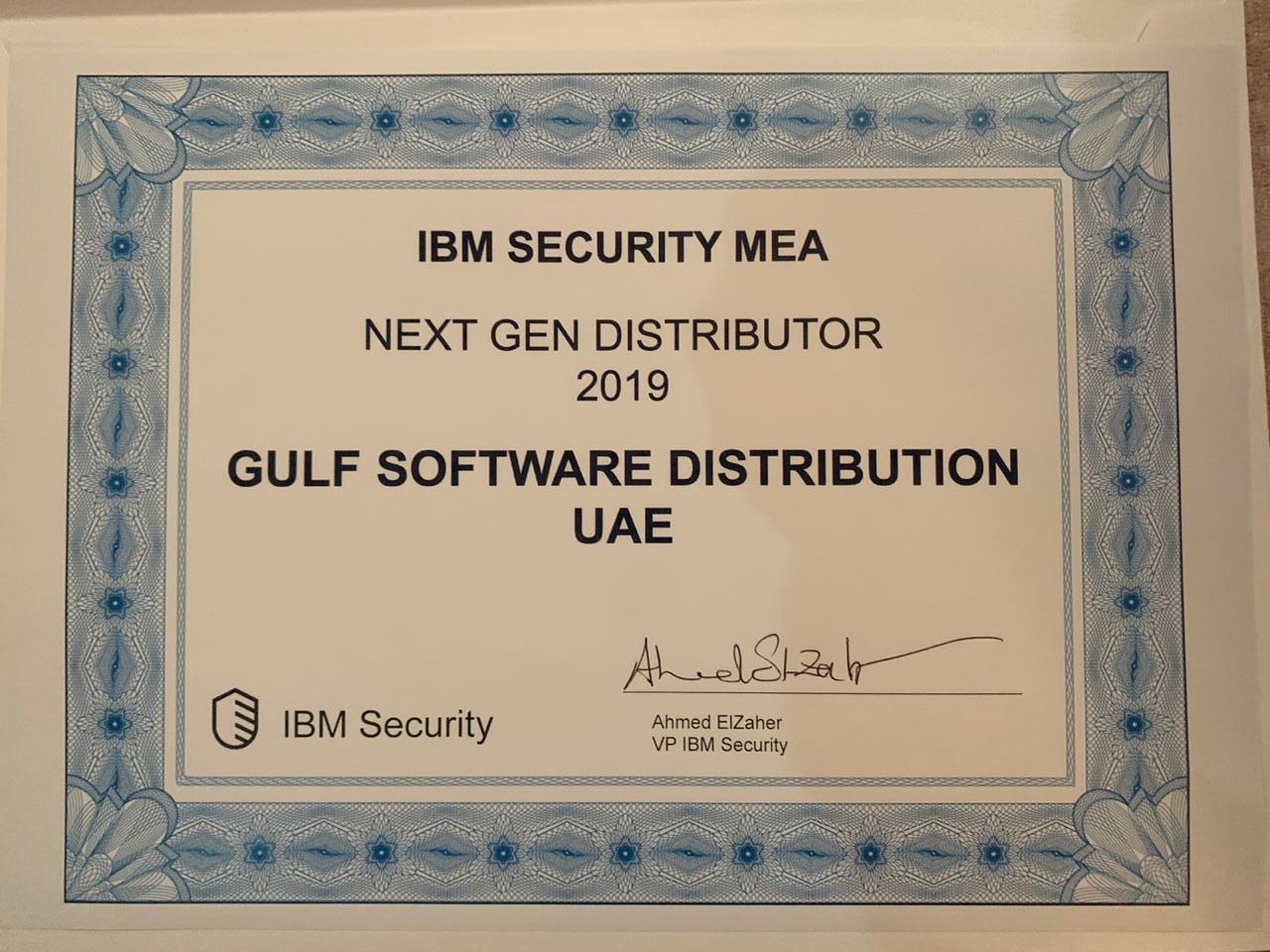 Next-Generation Distributor Award by IBM Security